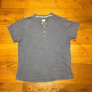 Rag & Bone Classic Cotton Henley Blue Size Large. Worn but good condition.